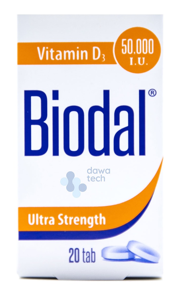 BIODAL 50000 IU 20 TABLET