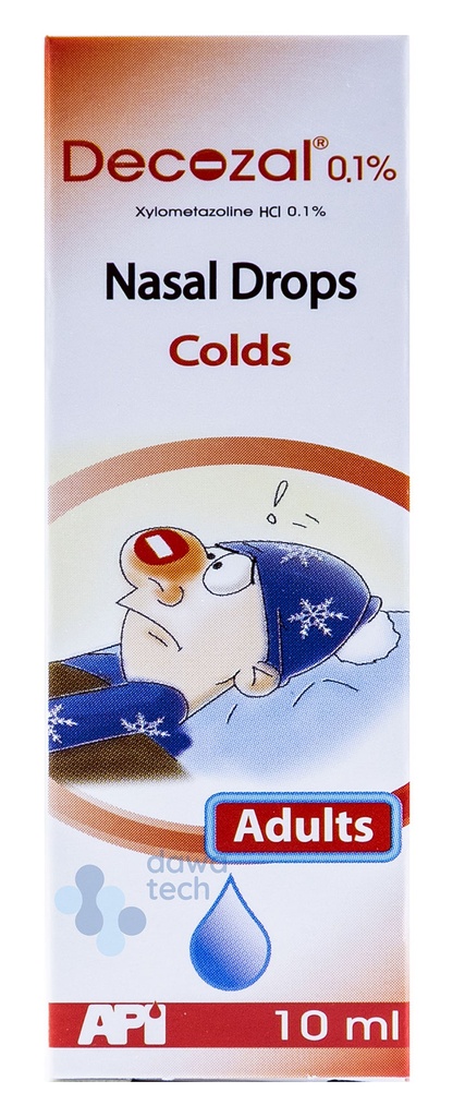 DECOZAL 0.1% NASAL DROPS 10ML