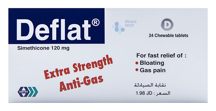 DEFLAT 24 CHEW TAB