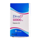 DIVAD 50000 I.U  8 CAPSULE