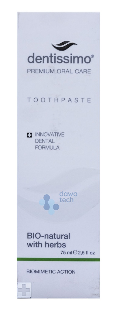 DENTISSIMO BIO-NATURE W HERBS T/P 75ML