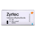 ZYRTEC 10MG 10  F.C TAB