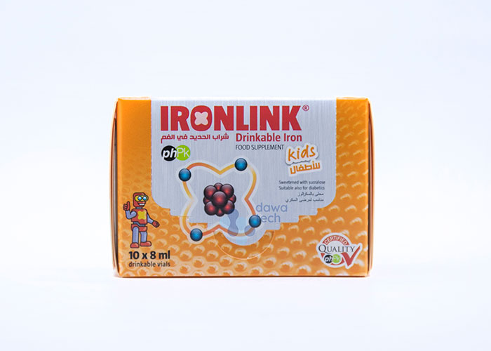 IRON LINK KIDS 10X8ML VIAL