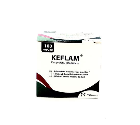 KEFLAM 100MGX5 VIALS X2 ML