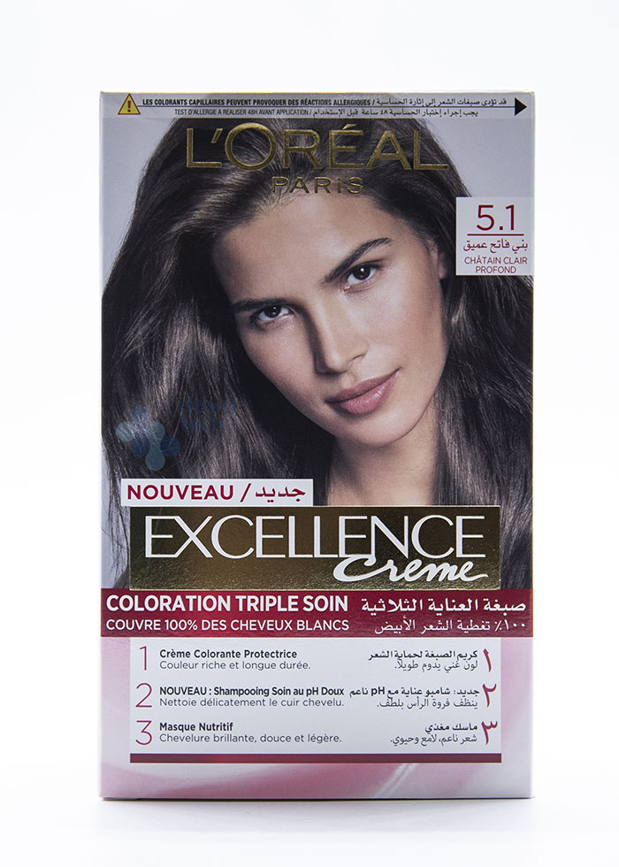 L`oreal Excellence # 5.1 بني فاتح عميق