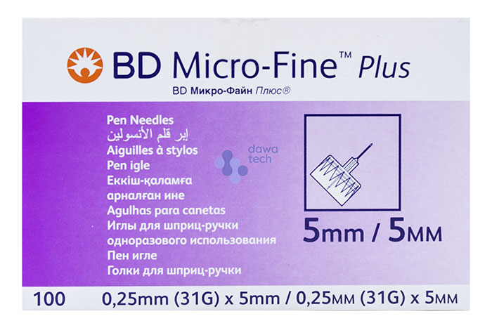 BD Micro-Fine Plus Pen Needles 31G/5MM