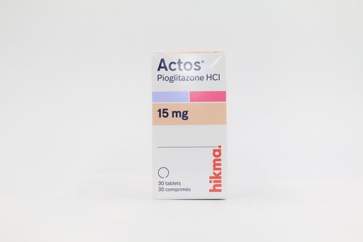 [6251159024612] ACTOS 15MG  30 TABLET