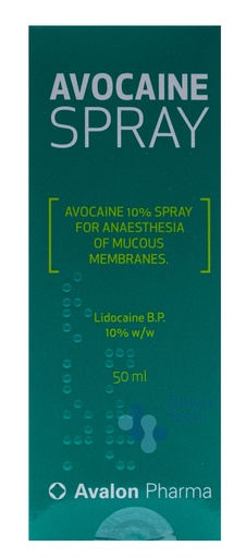 [6285095004643] AVALON AVOCAINE 10% SPRAY 50 ML