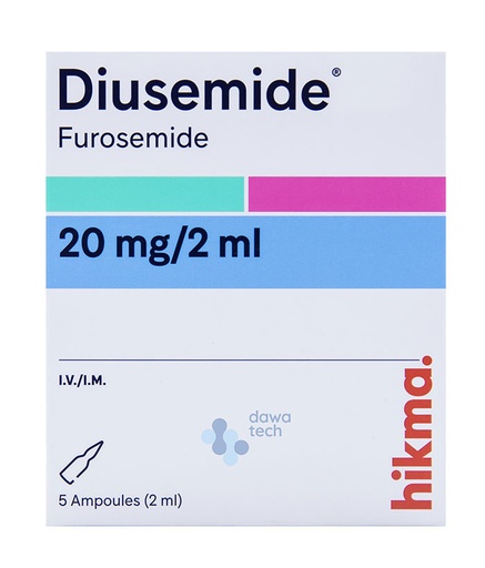 [6251159031146] DIUSEMIDE 20 MG / 2 ML 5 AMPLES