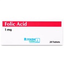 [6281080011252] FOLIC ACID 1MG 20 TABLET