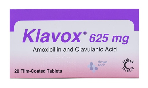 [6281086010754] KLAVOX 625MG 20 TABLET