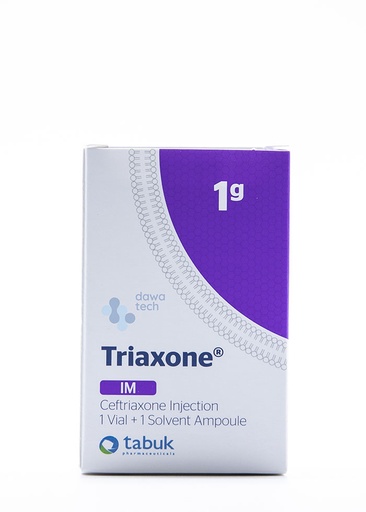 [6285147004911] TRIAXONE 1GM I.M  VIAL