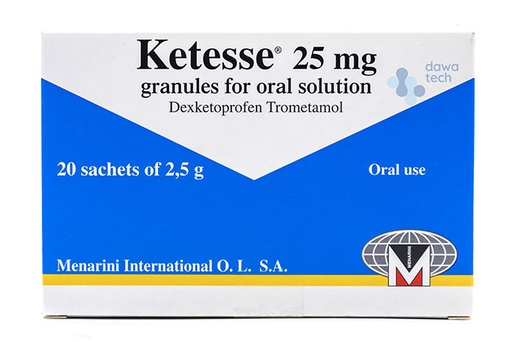 [8012992000755] KETESSE 25MG 20 SACHET