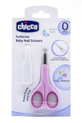 [8058664009916] CH/New Baby Nail Scissors Pinkقصاصة اظافر