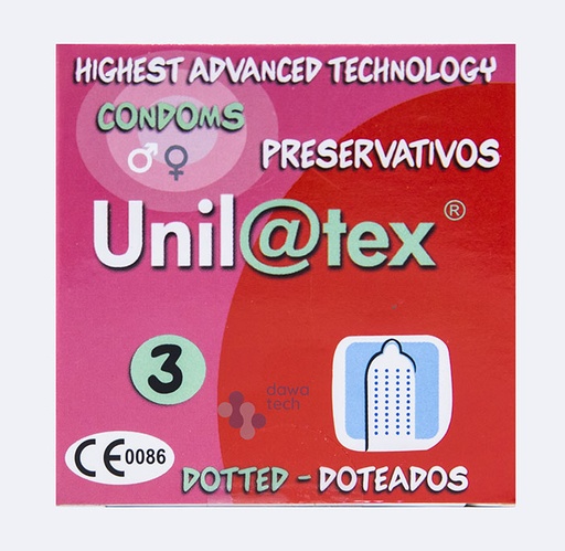 [8437004395740] Condom Unilatex Dotted 3ps(1box=48ps)
