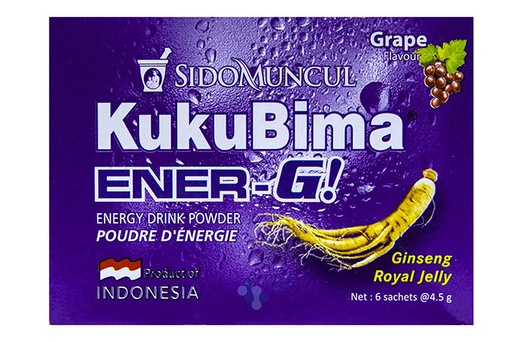 [8998898830125] KUKUBIMA Energy  GRAPE 6SACH x4.5G