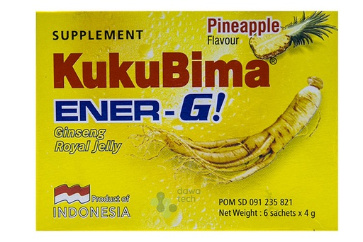 [8998898855128] KUKUBIMA Energy PINEAPPLE 6SACH x4.5G