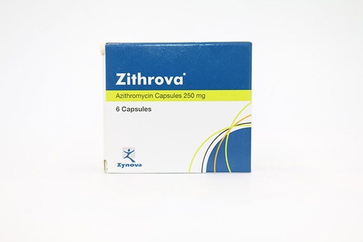 [9501100941886] ZITHROVA 250MG 6CAP