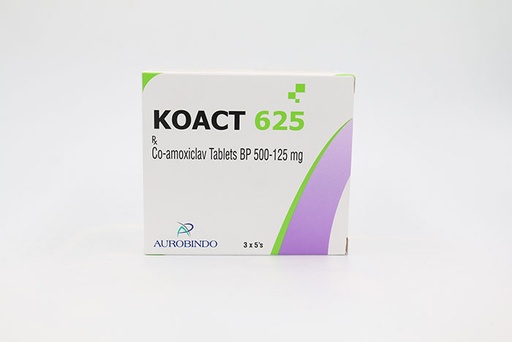 [8901175106219] KOACT 625 MG 15 TAB