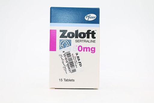 [6251615000631] ZOLOFT TAB 50MGX 15