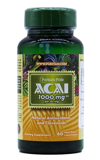 [025077199655] Pur Acai 1000 mg 60 Softgels