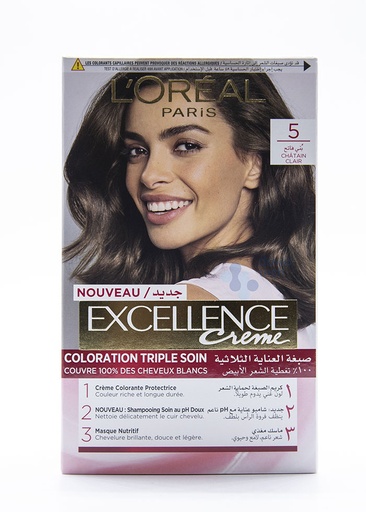 [3061375119015] L`oreal Excellence # 5 بني فاتح