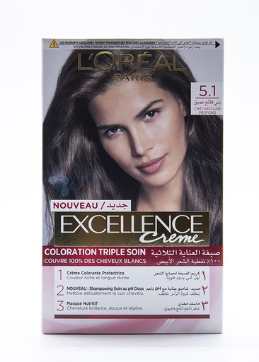 [3610340050350] L`oreal Excellence # 5.1 بني فاتح عميق